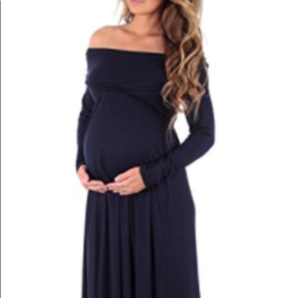 Motherbee Navy Maternity Dress S